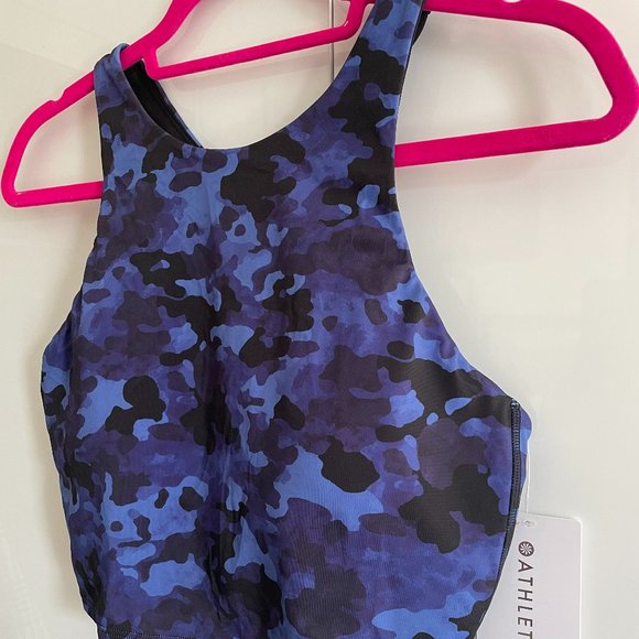 Athleta NWT Conscious Camo Crop Bikini Top Size Medium D-DD - Picture 4 of 7